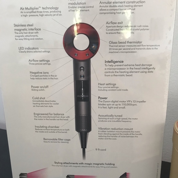 Dyson Supersonic Dryer with Leather Storage Case - Picture 3 of 4